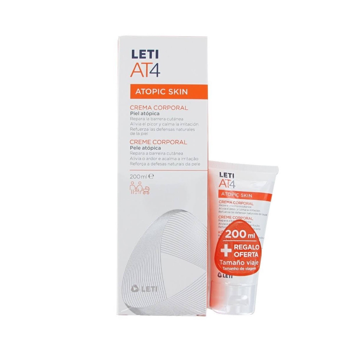 leti at4 crema corporal 200 ml