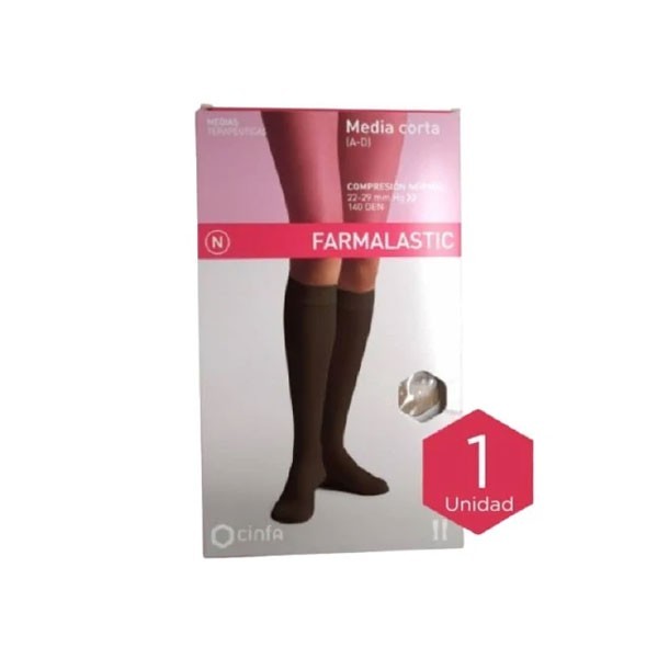 farmalastic media corta a d compresion normal negra t grande