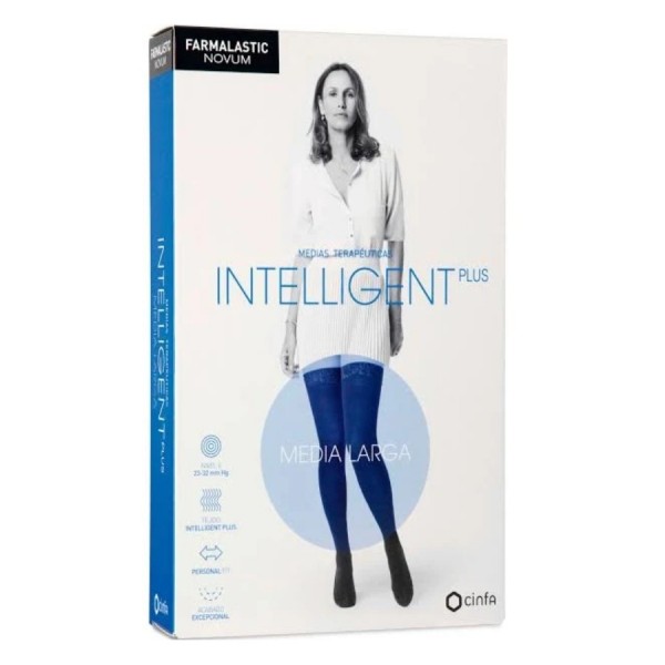 farmalastic novum intelligent plus media larga talla 4 canela