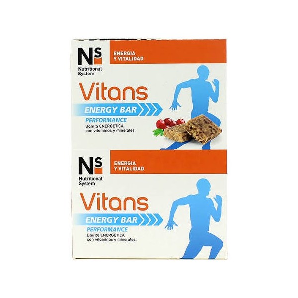 ns vitans energy bar performance frutos rojos 16 barritas