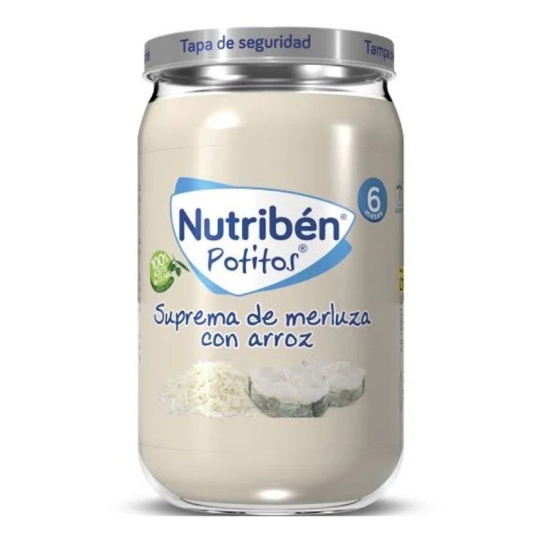 nutriben potito suprema de merluza con arroz 235gr