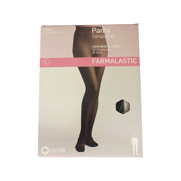 farmalastic panty comp ligera 40 den negro t mediana