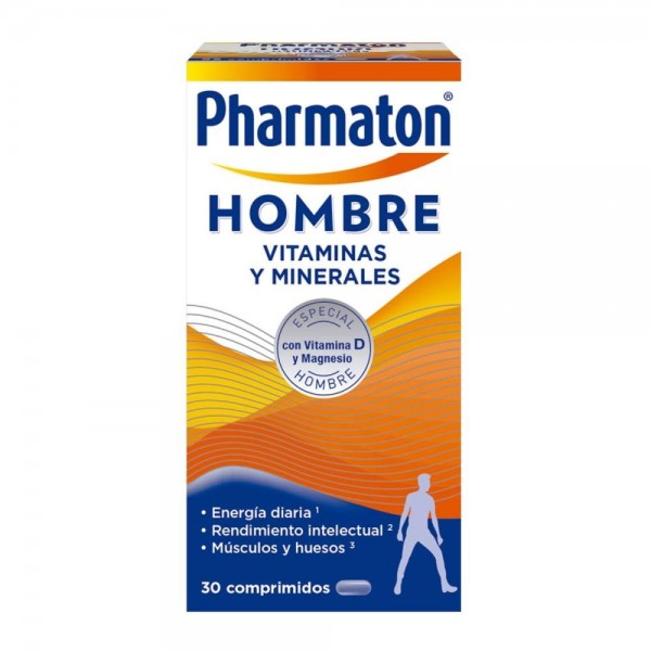 pharmaton 30 comprimidos hombre vitaminas y minerales
