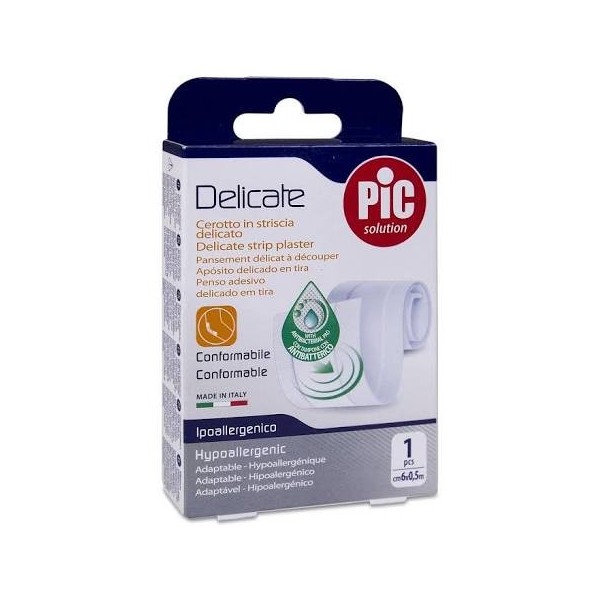 pic delicate aposito antibacteriano tira blanca 6 cmx 05m