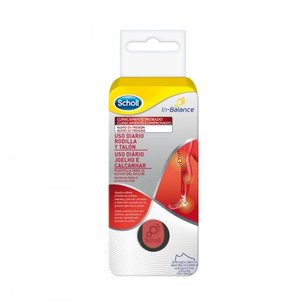 scholl plantillas in balance rodilla y talon talla s