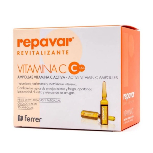 repavar revitalizante 20 ampollas vitamina c