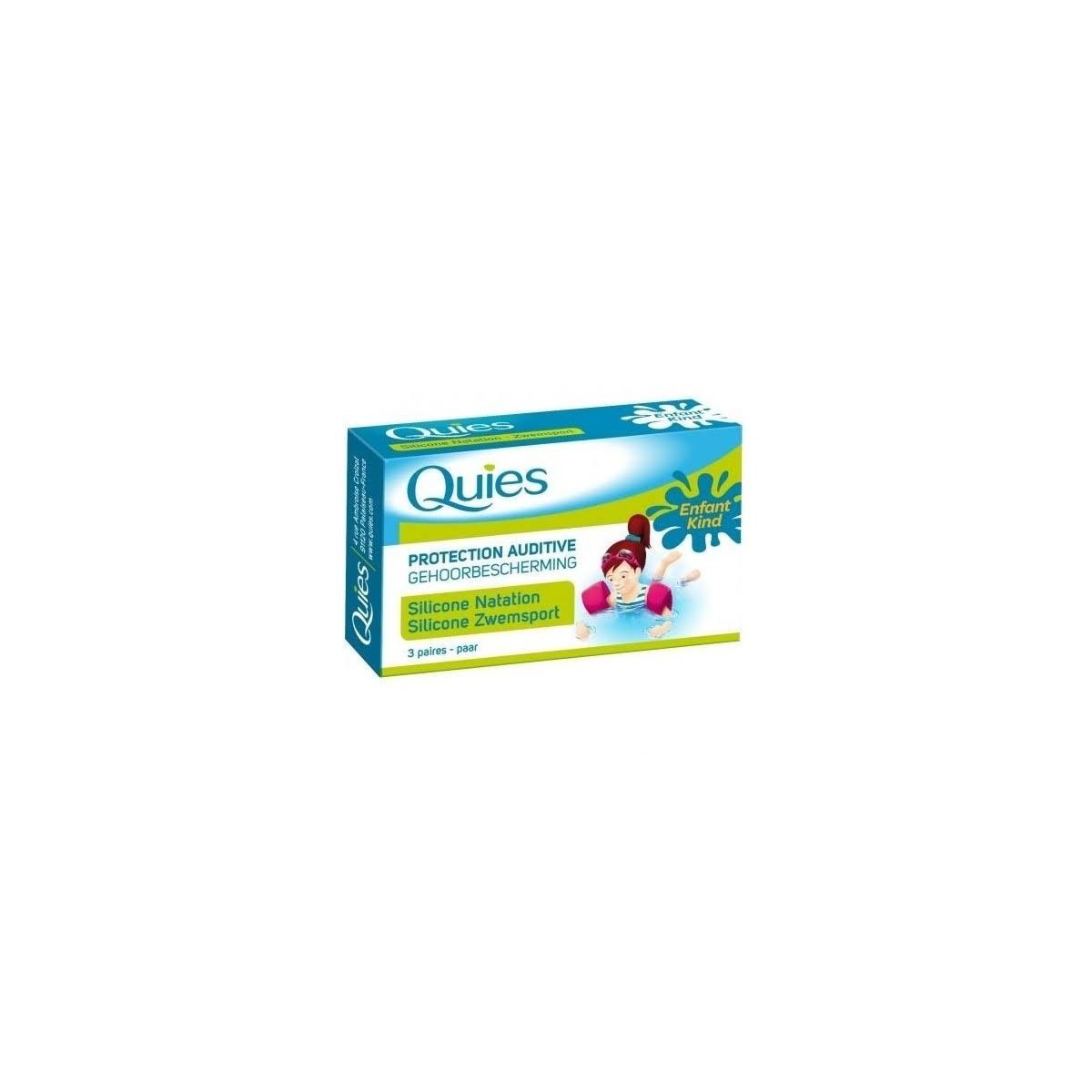 quies tapones silicona natacion infantil 3 pares