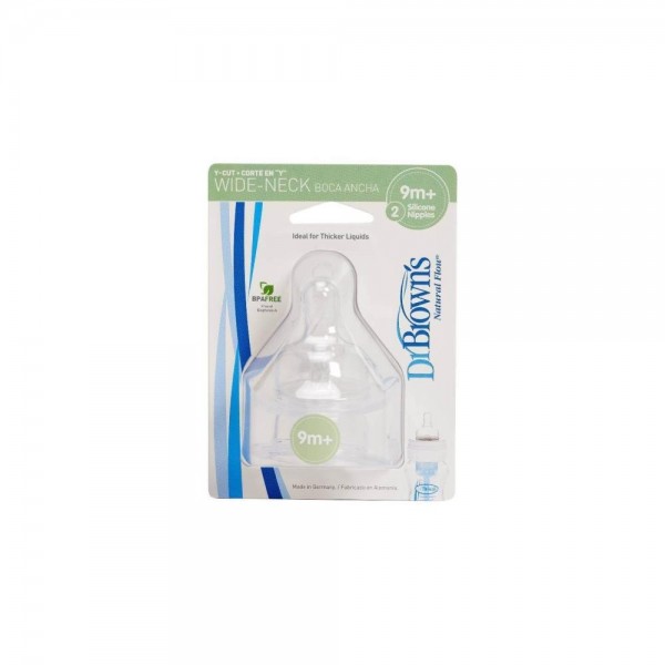 tetina cereales boca ancha pack x 2 dr browns