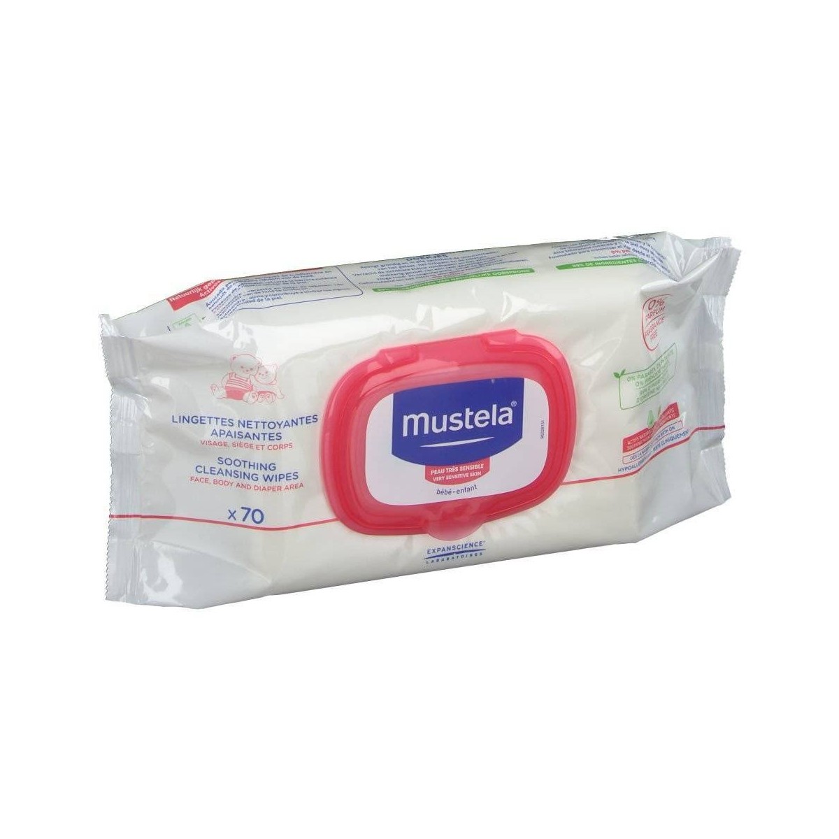 mustela toallitas limpiadoras calmantes