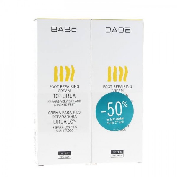 babe crema para pies reparadora urea 10 duplo 2x100ml