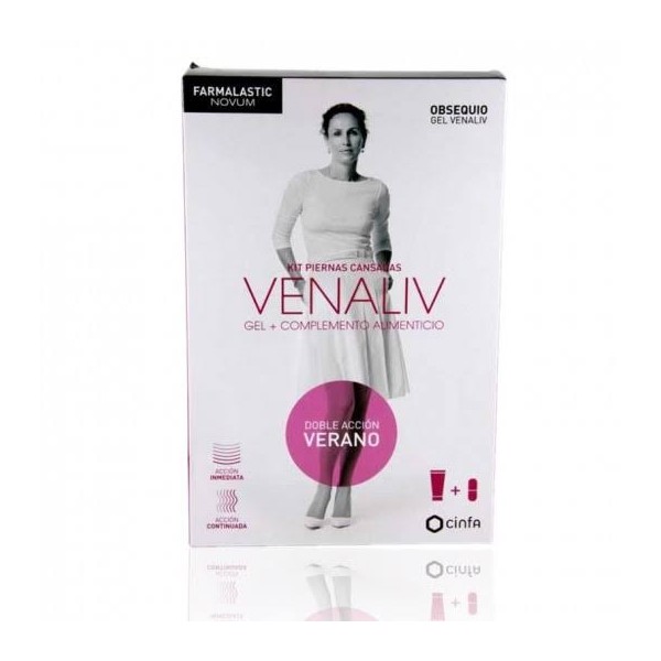 venaliv kit verano 30 caps regalo gel 250 ml piernas cansadas