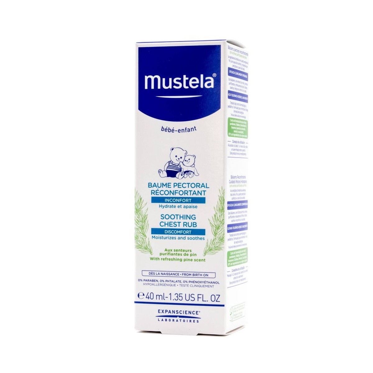 mustela balsamo pectoral reconfortante 40 ml