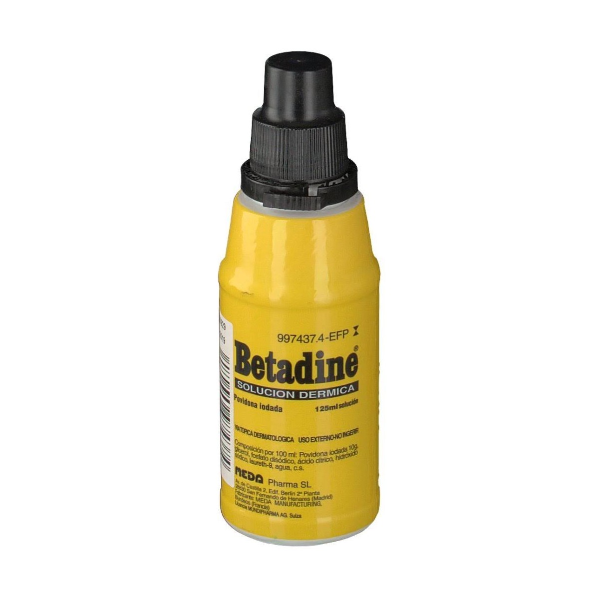 betadine solucion dermica 125 ml