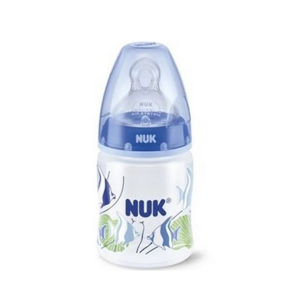 nuk biberon fc control de temperatura pp 0 6 m silicona 150ml