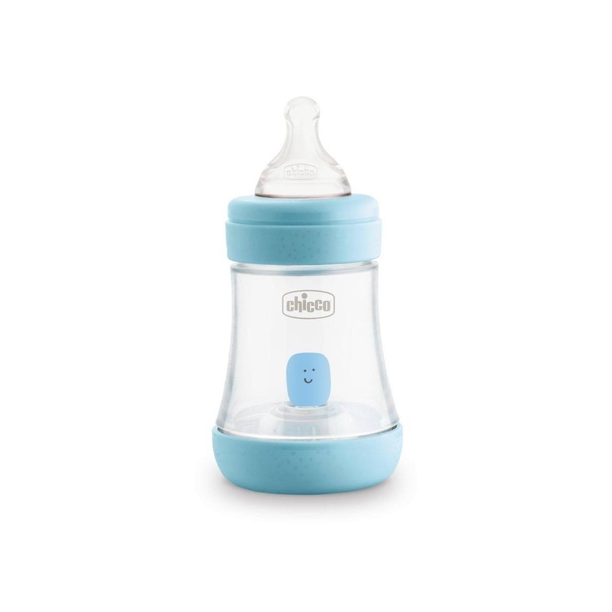 chicco perfect5 biberon silicona azul 150 ml