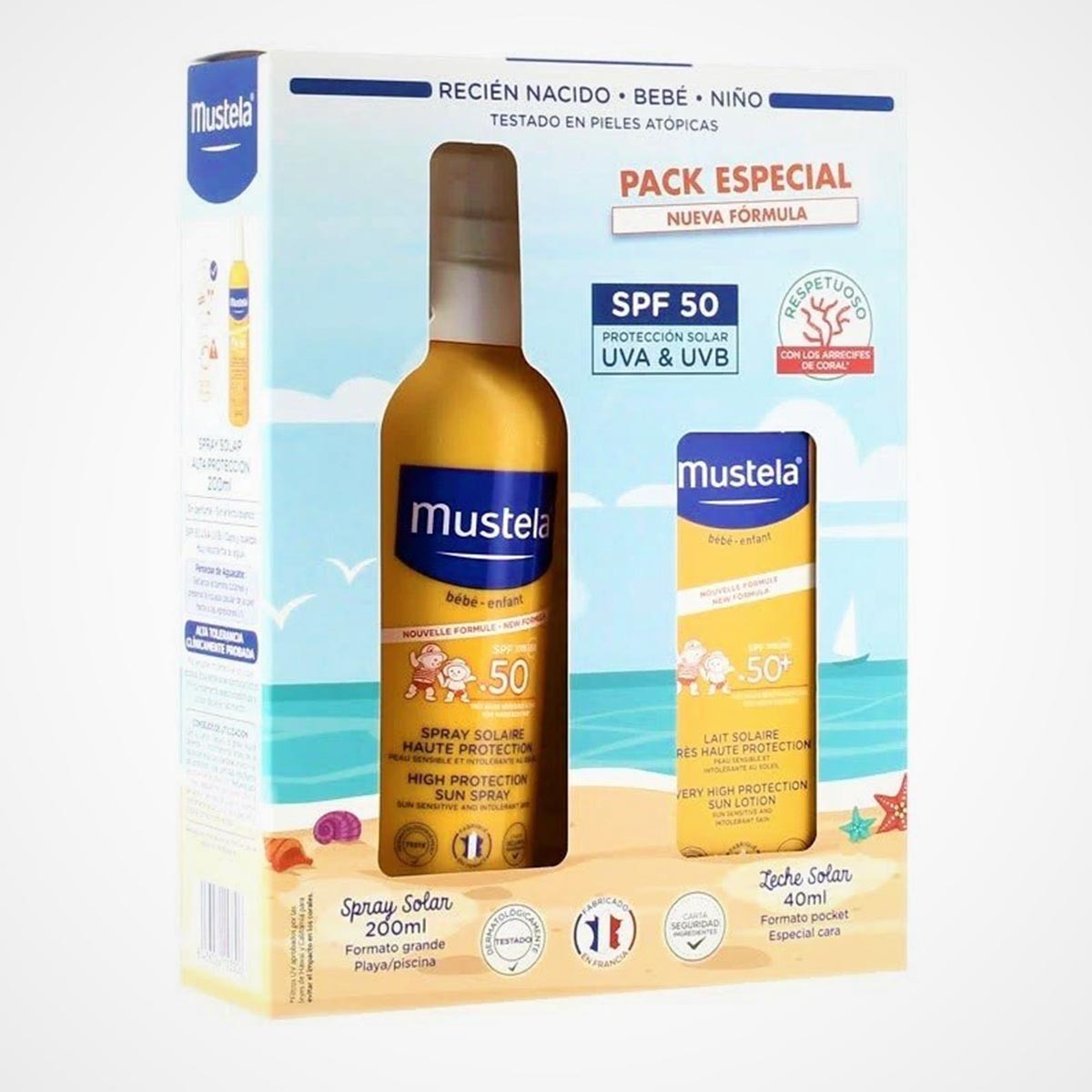 MUSTELA Spray Solar Bebés SPF50 (200ml) + Crema...