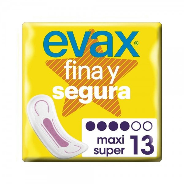 evax fina y segura maxi sin alas 14und
