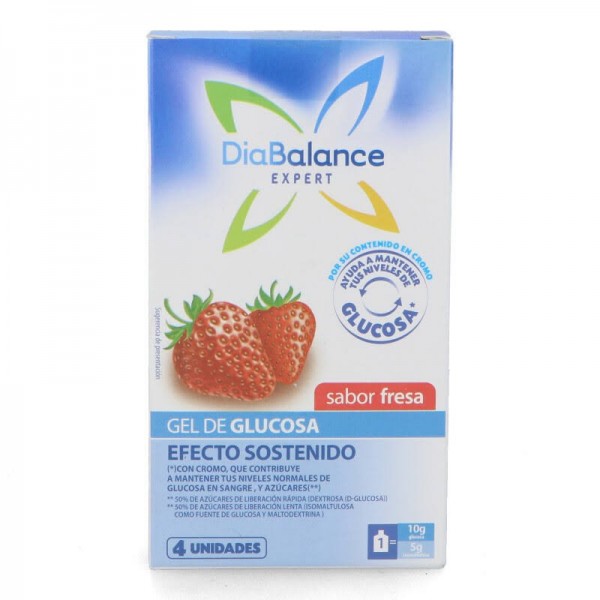 diabalance expert gel 4 sobres glucosa efecto sostenido fresa