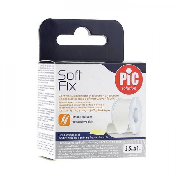 pic soft fix esparadrapo 25 cm x 5 metros