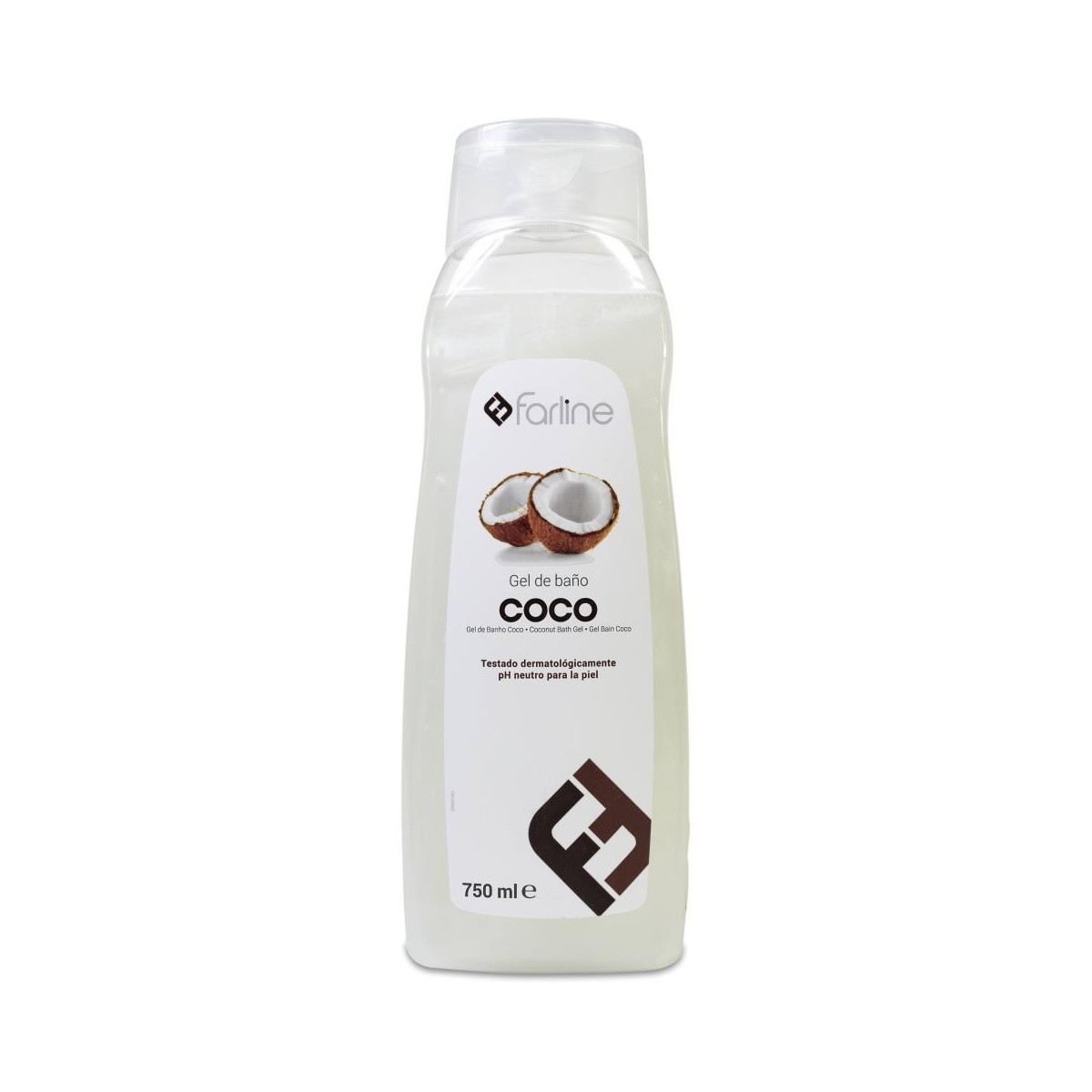 farline gel de bano de coco 750 ml