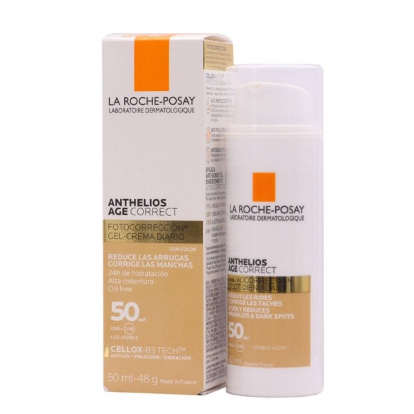la roche posay anthelios age correct spf50 color 50ml